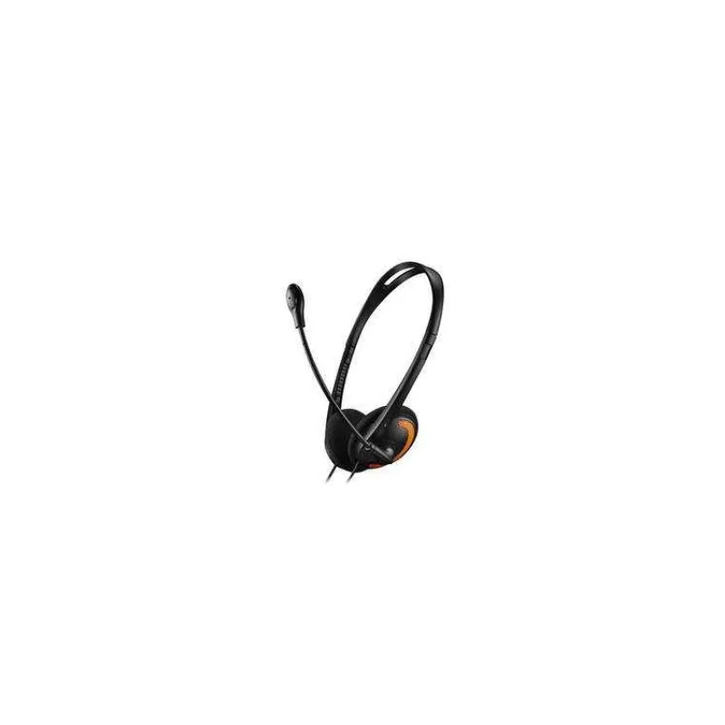 Canyon HS-01, PC Headset, 2 x 3.5mm mini-jack, slúchadla s mikrofónom, ovládanie na kábli, 1.8m, čierno - oranžové (CNS-CHS01BO)