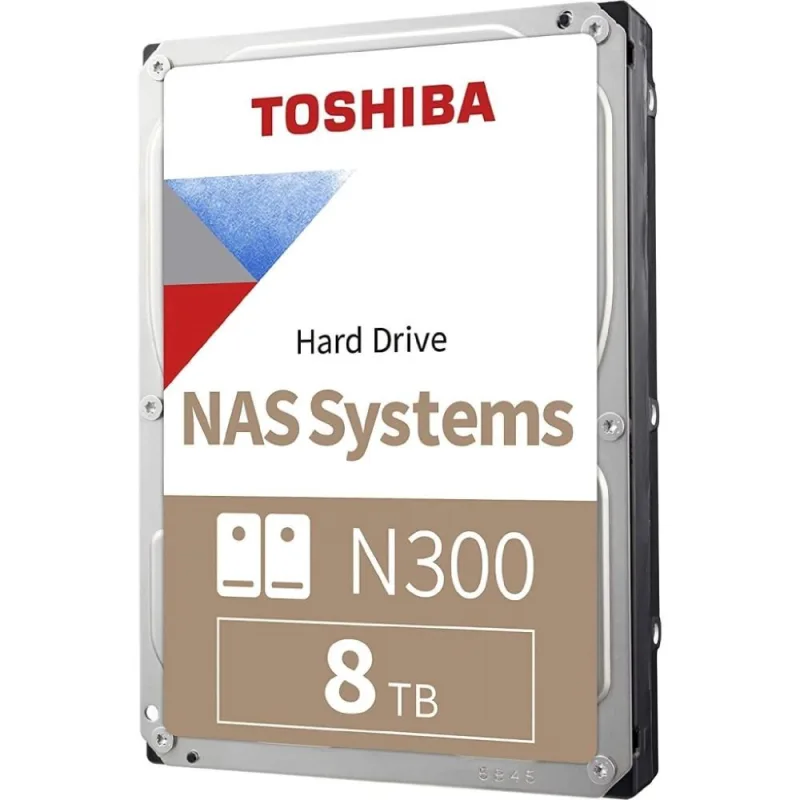 TOSHIBA HDD N300 NAS 8TB, SATA III, 512MB cache, BULK HDEX01RZNA51F