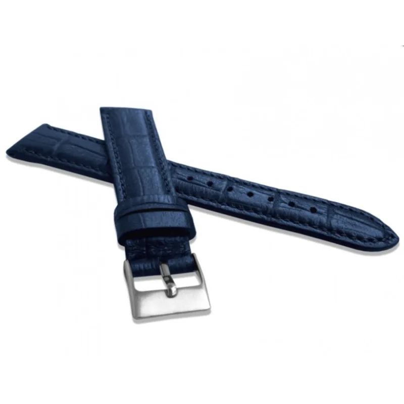 Kožený remienok na hodinky Croco Metallic Top Grain LAVVU LSUUL18