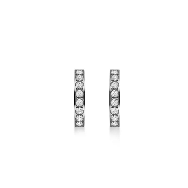 Rosefield dámske náušnice striebornej farby Crystal Hoops JECHS-J572