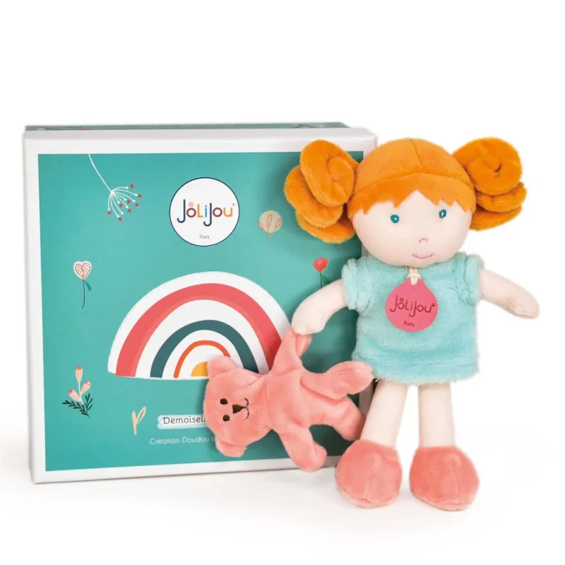 Doudou et Compagnie Paris Doudou Jolijou Bábika Miss Mint 21 cm