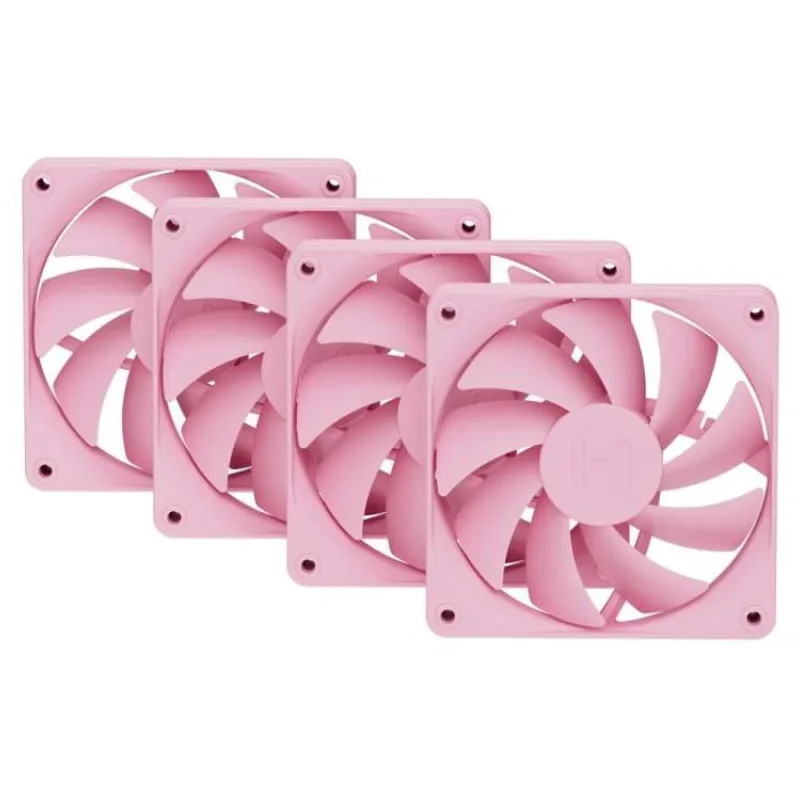 HYTE ventilátor 120mm PWM / barva Strawberry Milk / 1500rpm / 72CFM / ABS / 4-pin / sada 4x ventilátor (FAN-HYTE-FA12-SM-4 )