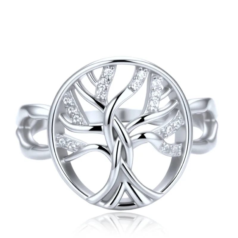 Elegantný strieborný prsteň „Strom života“ MINET JMAS5074SR, 55, 2.65 g