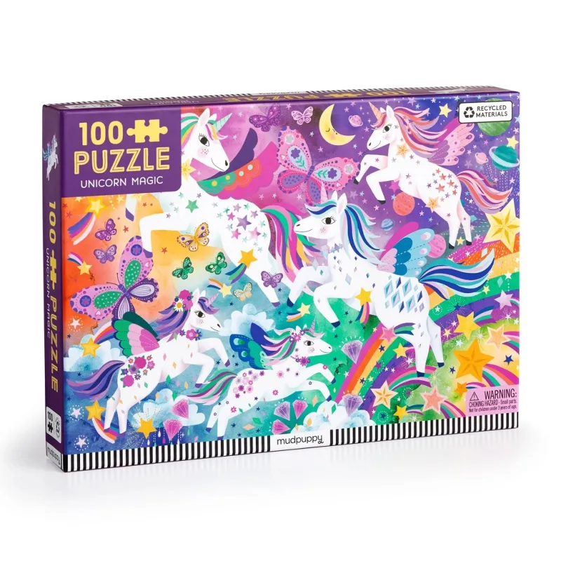 Mudpuppy Mudpuppy Puzzle Kúzelní jednorožci 100 dielikov