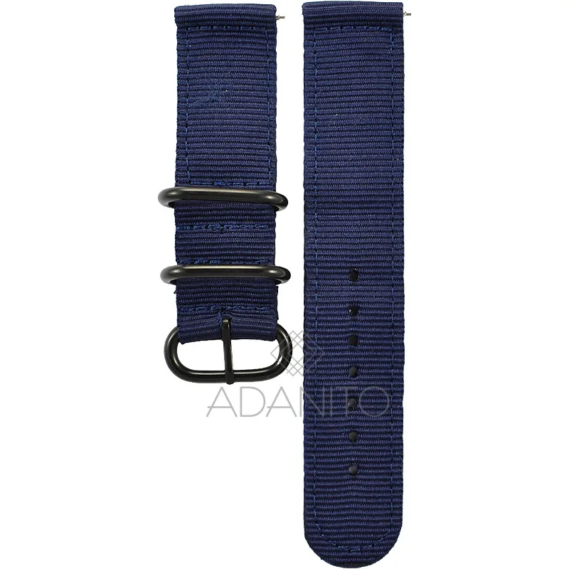 Nylonový remienok na hodinky 20 mm modrý ADANITO 109AR05B20