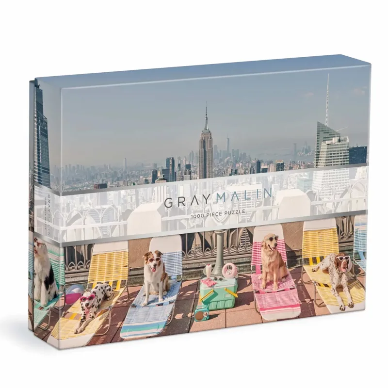 Galison Galison Puzzle Psy v New Yorku Gray Malin 1000 dielikov