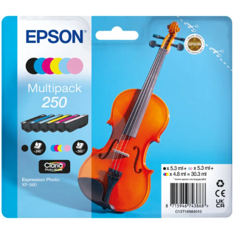 Epson Multipack 6-colours 250 Ink C13T16N84010