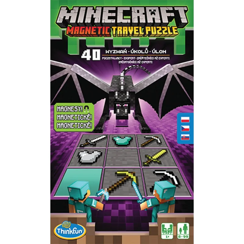 Ravensburger ThinkFun Minecraft Magnetická cestovná hra