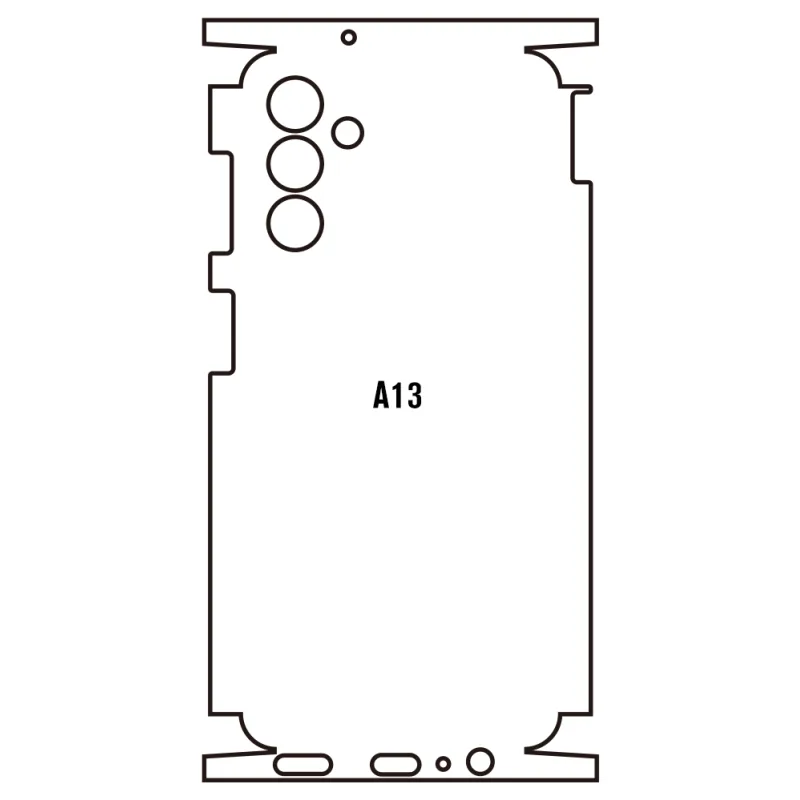 Sunshine Samsung A13 5G Zadná Hydrogél ochranná fólia Strih: Zadná časť a rám 1, Typ fólie: Matná