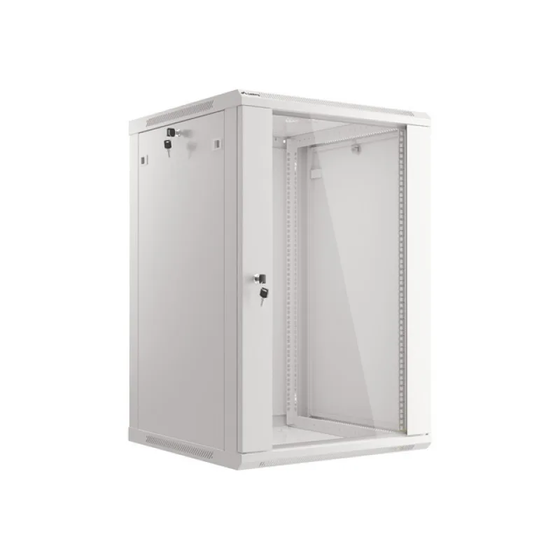 LANBERG 19" RACKOVÁ SKŘÍŇ PRO MONTÁŽ NA STĚNU 18U/600X600 (FLAT PACK) ŠEDÁ V2 WF01-6618-10S