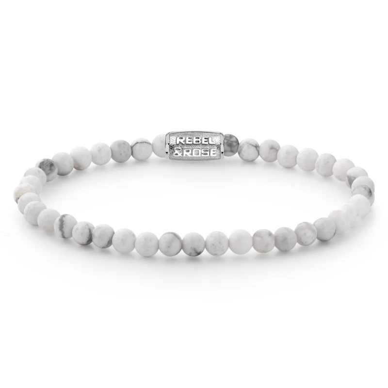 Dámsky náramok Rebel & Rose Virgin White 4 mm RR-40007-S-XS