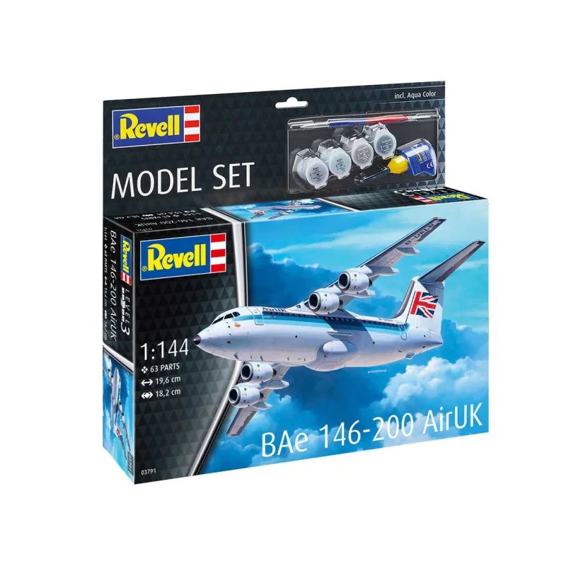 Revell ModelSet lietadlo 63791 - BAe 146 (RJ85) (1:144)