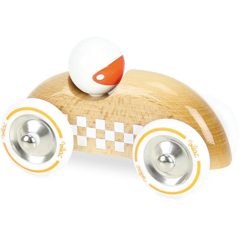 Vilac Vilac Drevené autíčko Rallye checkers GM prírodné