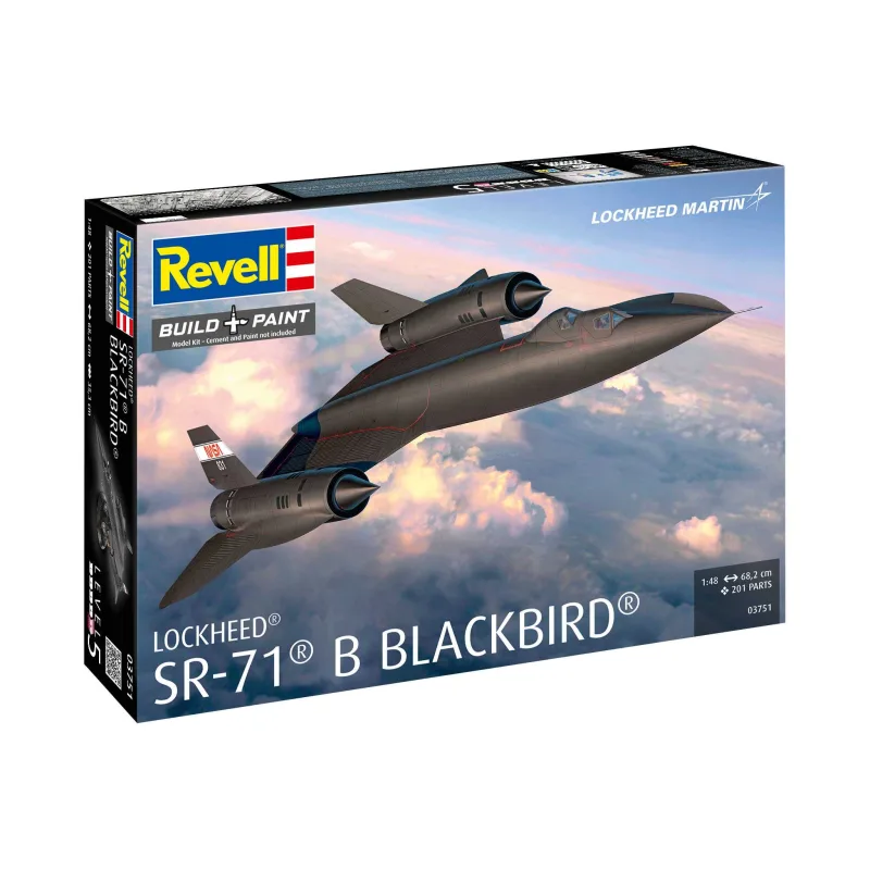 Revell Plastic ModelKit lietadlo 03751 - Lockheed SR-71B Blackbird (1:48)