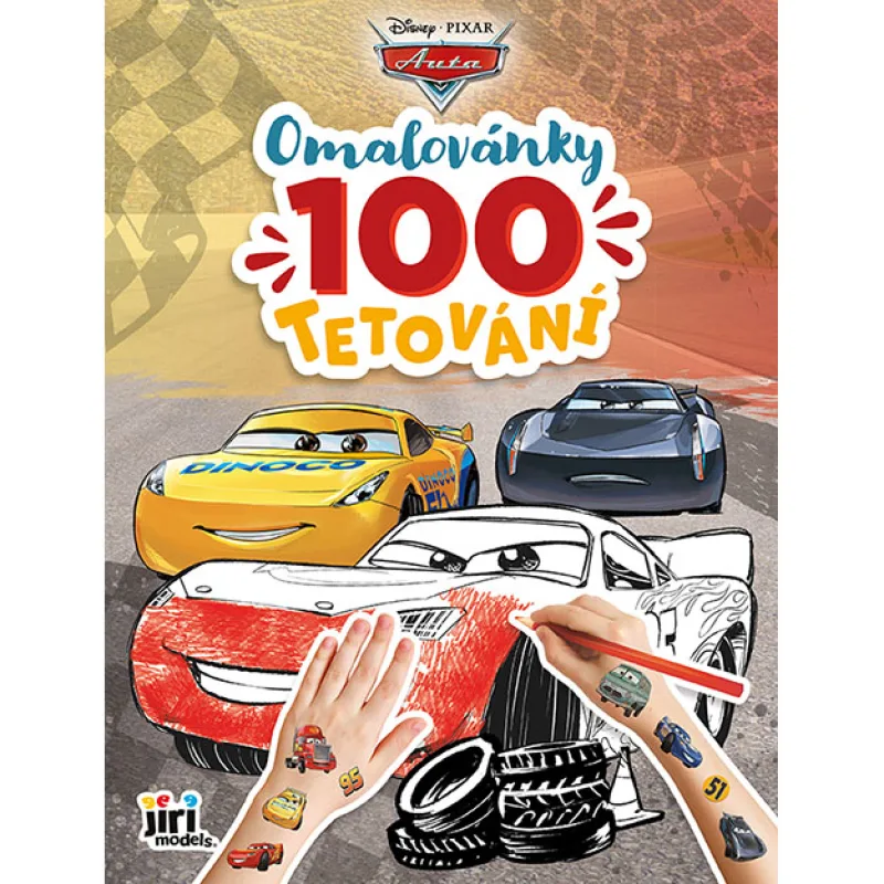 Jiri Models Omaľovánky a 100 tetovaní CARS - Autá