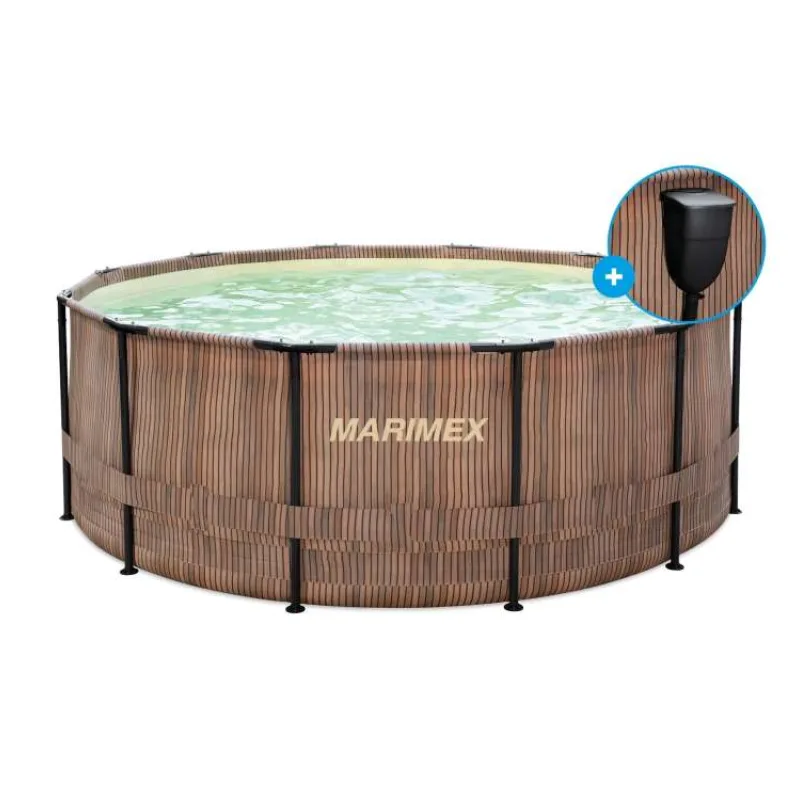 Marimex Florida bazén 3,66x1,22 m se zabudovaným skimmerem - motiv TEAK (10340286)