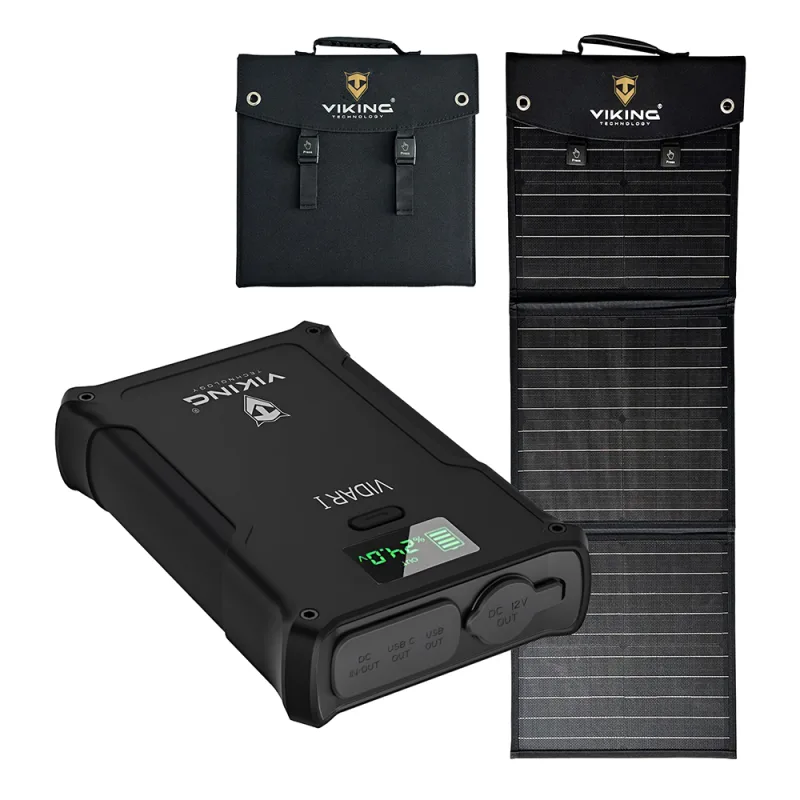 Set powerbanka Viking VIDAR I a solární panel Viking L60 PD VIDARIL60PD