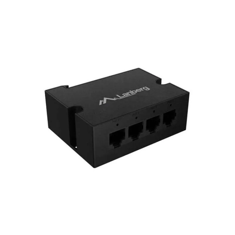 LANBERG SWITCH DIN-GE4-BT-90W 1XIN 3XOUT 1GB POE EXTENDER GIGABIT ETHERNET DIN RAIL BT 90W (DIN-GE4-BT-90W)