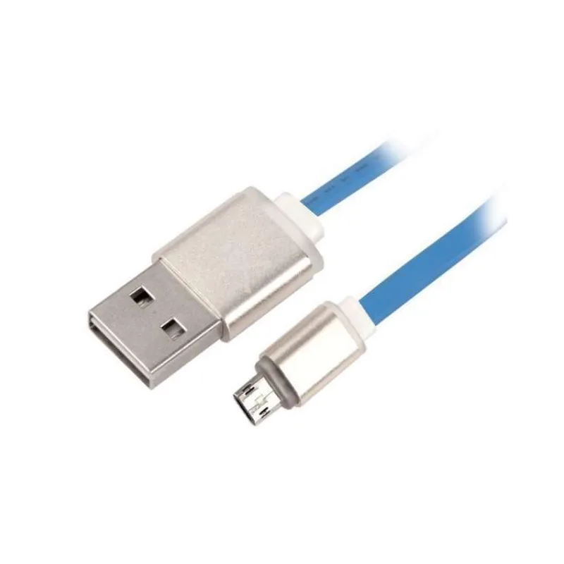 Net-X kabel Micro USB to USB Nabíjení/Synchronizace, oboustranné konektory - modrý (KABNTX1005)