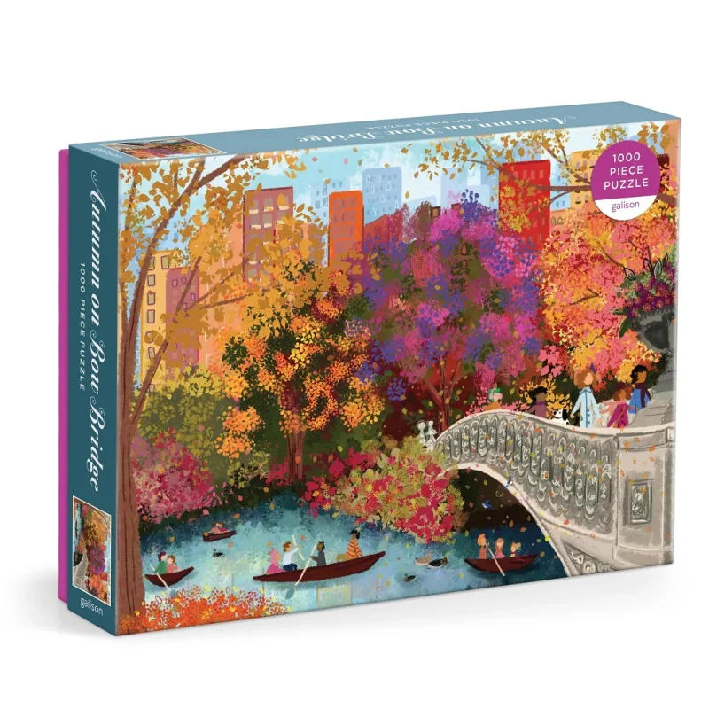 Galison Galison Puzzle Jeseň na moste Bow Bridge Joy Laforme 1000 dielikov