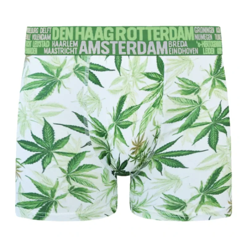 Pánske Boxerky GIANVAGLIA City extra pohodlné - svetlo zelené Farba: Zelená, Veľkosť: XL