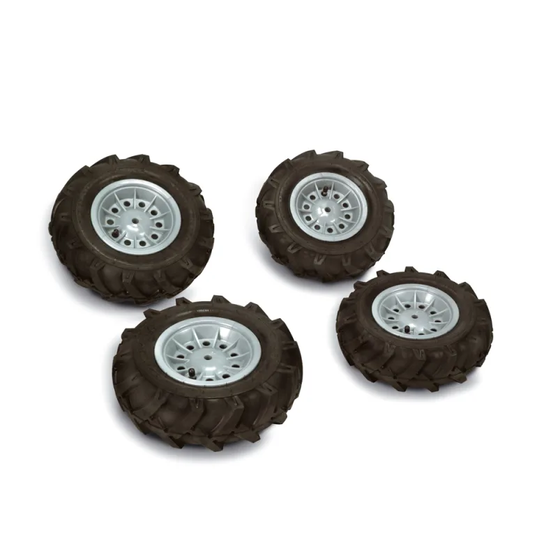 ROLLYTOYS Nafukovací pneumatiky na traktory Farmtrac Premium - šedé