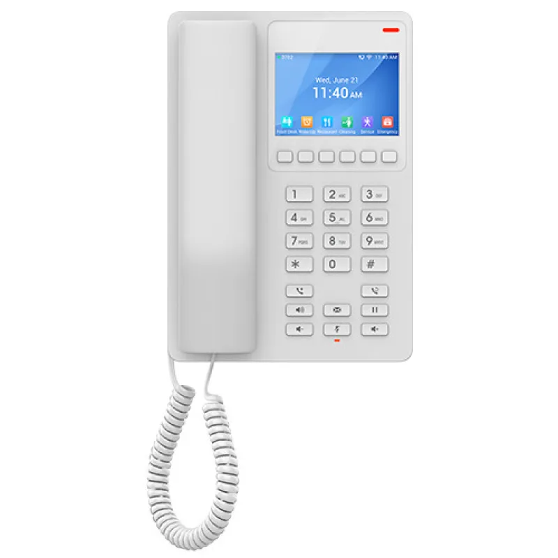 Grandstream GHP630W SIP WiFi hotelový telefon s displejem, bílý GHP630W