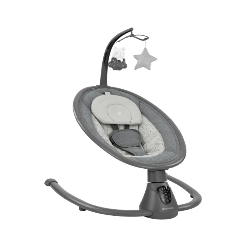KikkaBoo Hojdacie lehátko elektrické Twiddle Grey