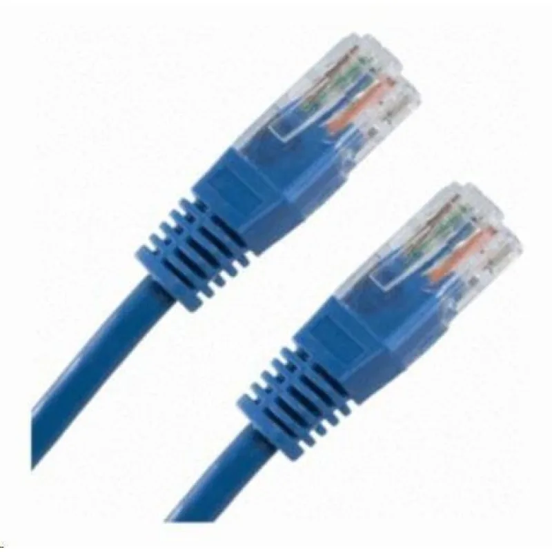 XtendLan patch kábel Cat5E, UTP - 0, 25m, modrý (predaj po 10 ks) PK…