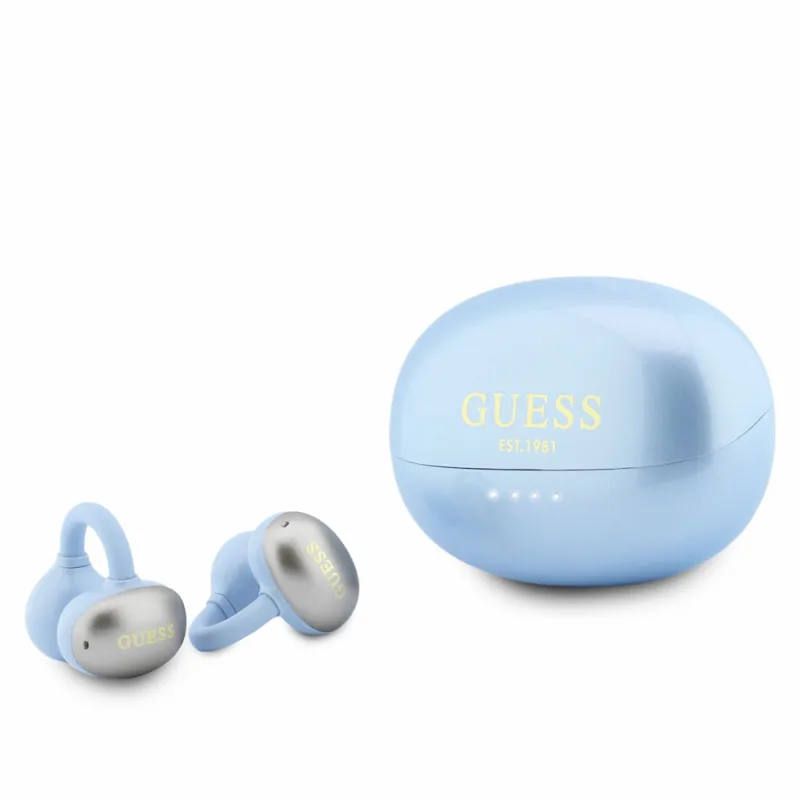 Guess Metallic Finish Classic Logo OWS Bezdrôtové Slúchadlá modrá…