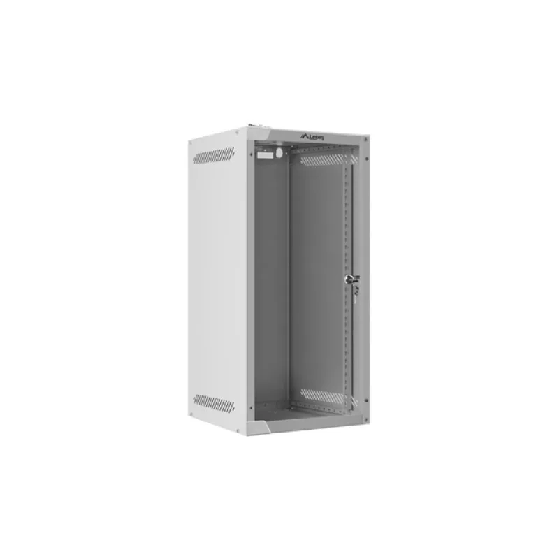 LANBERG RACKOVÁ SKŘÍŇ 10" NÁSTĚNNÁ 12U/280X310 (FLAT PACK) S PROSKLENÝMI DVEŘMI ŠEDÁ WF10-2312-10S