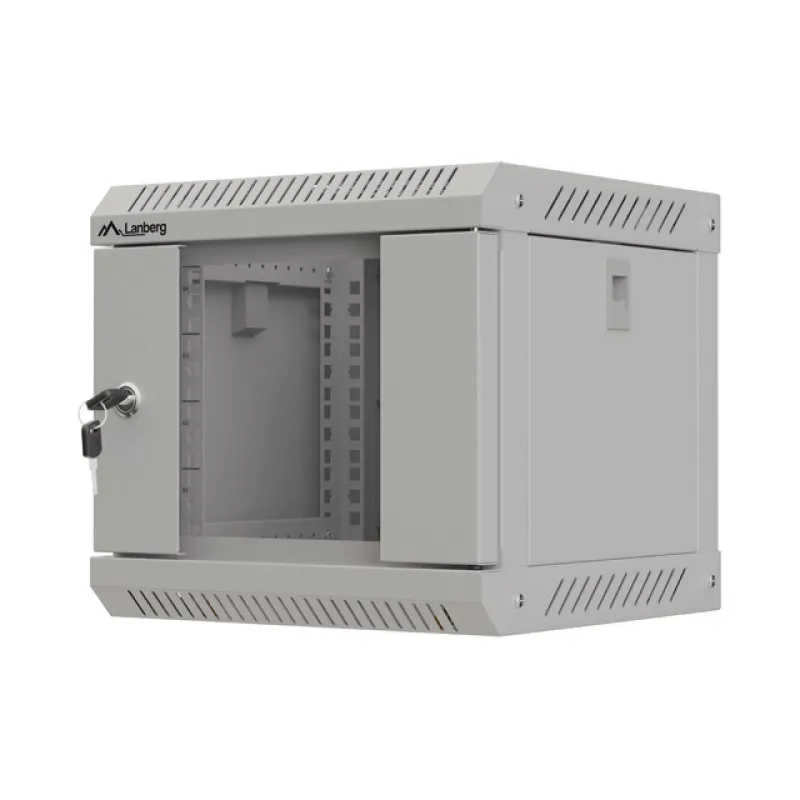 LANBERG RACKOVÁ SKŘÍŇ 10" NÁSTĚNNÁ 4U/300X300 (FLAT PACK) S PROSKLENÝMI DVEŘMI ŠEDÁ WF11-3304-10S