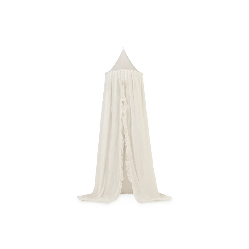 Jollein Nebesá nad postieľku Vintage 245cm Ruffle Ivory