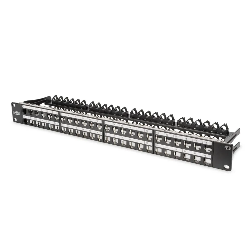 DIGITUS 19" modulárny patch panel 48port 1U vhodný pre UTP i STP keystony…