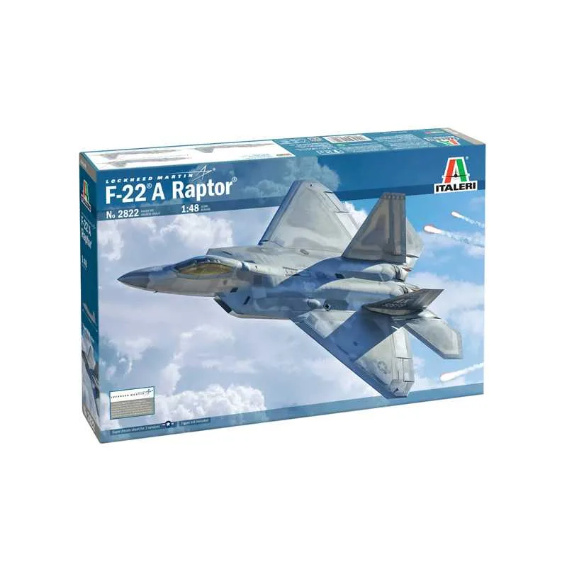 Italeri Model Kit lietadlo 2822 - Lockheed Martin F-22A Raptor (1:48)