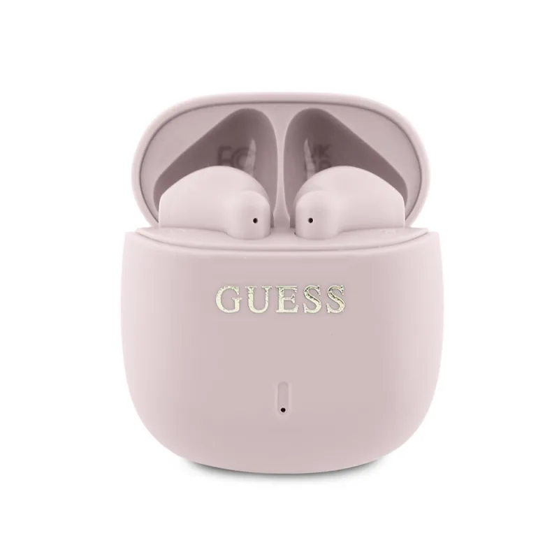 Guess Printed Classic Logo TWS Bezdrôtové Slúchadlá ružové 57983122043