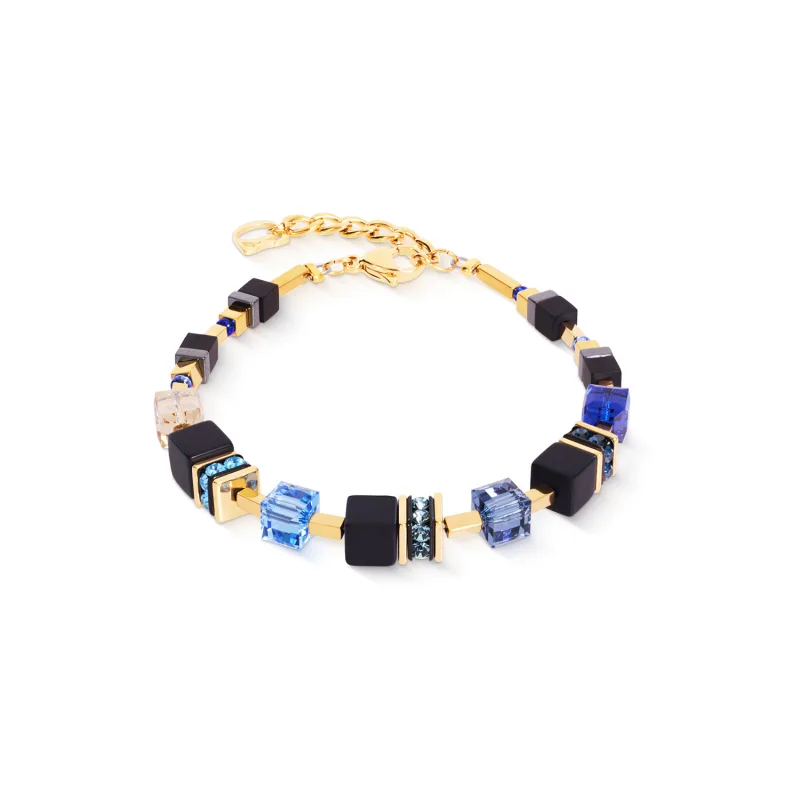 Dámsky náramok Coeur de Lion GeoCUBE Precious Classic Midnight Blue 3043/30-1307