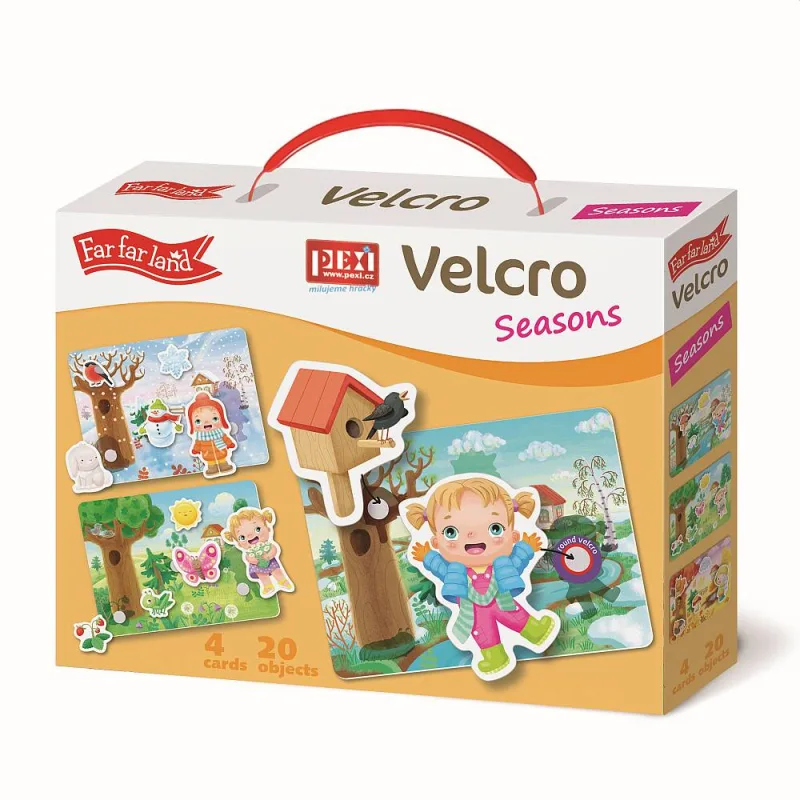 Pexi Pexi Velcro skladačky - Ročné obdobia