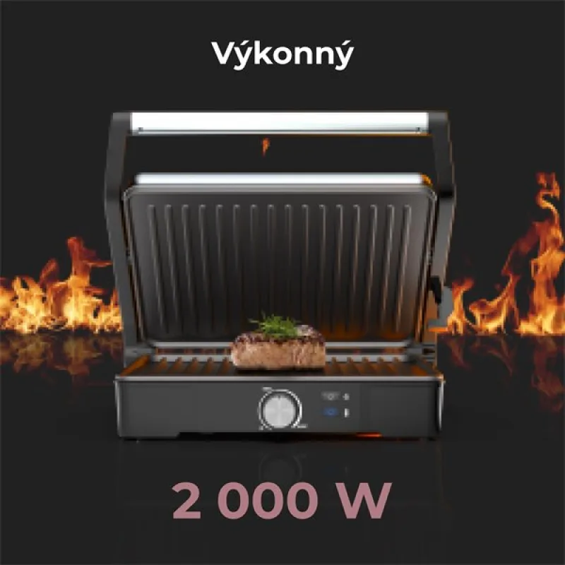 AENO Elektrický gril EG2, 2000 W, regulácia teploty, maximálny uhol…