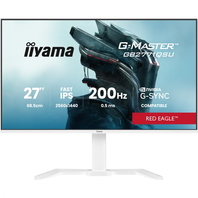 iiyama G-Master/GB2771QSU-W1/27"/IPS/QHD/200Hz/0,5ms/Bílá/3R GB2771QSU-W1