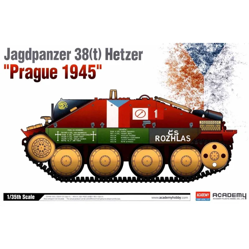 Academy Model Kit military 13277 - HETZER "PRAHA 1945" (1:35)