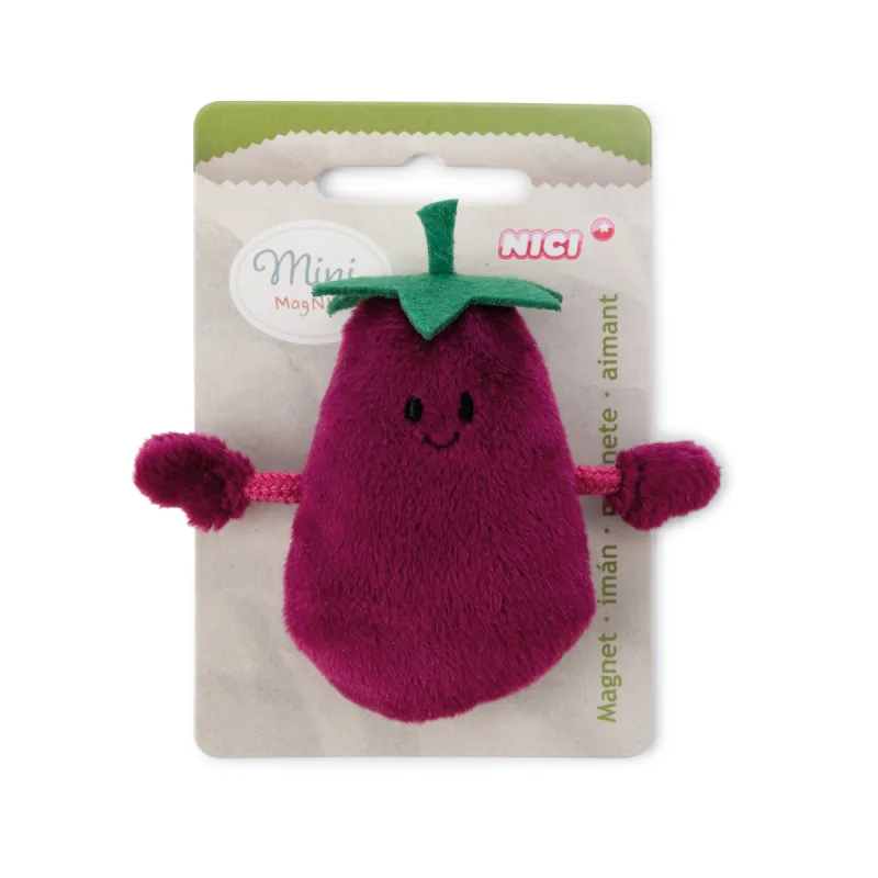 NICI GREEN Mini magnetka Baklažán, 7 cm