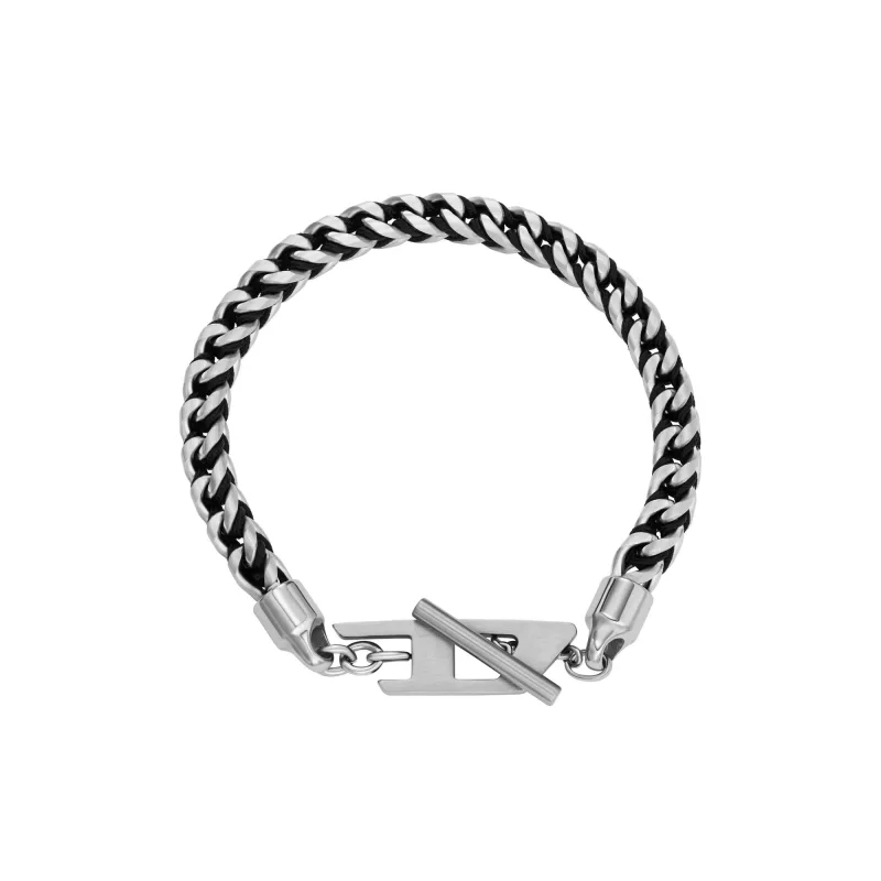 Unisexový náramok Diesel D Logo z ocele DX1540040