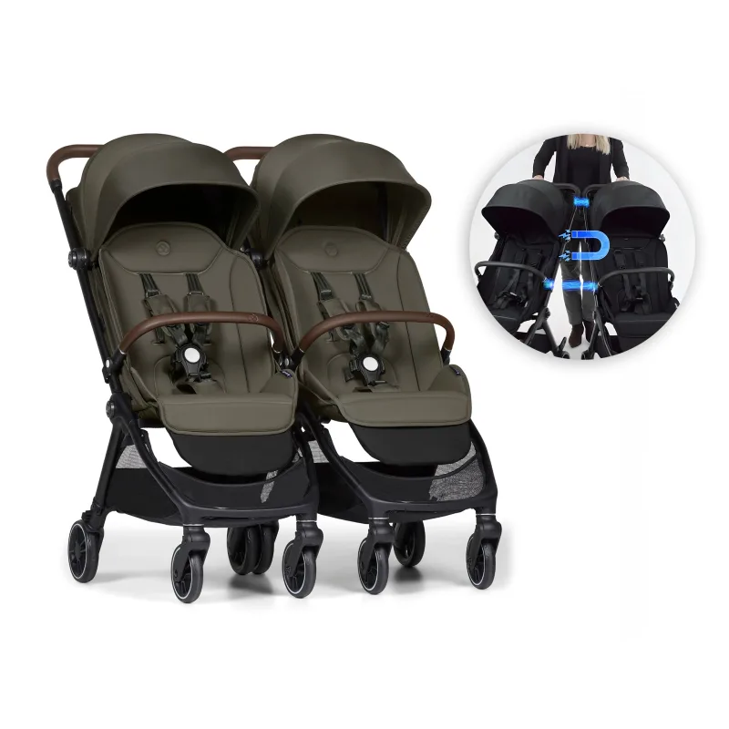 Bumprider Connect Mini 2x kočík s madlom Forest Green