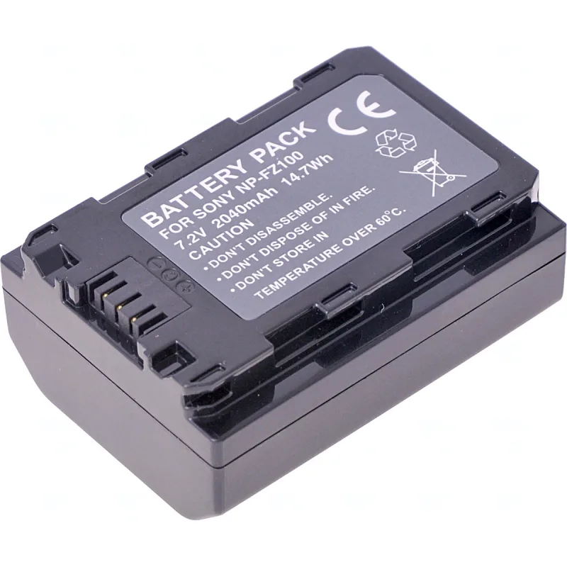 Batéria T6 power Sony NP-FZ100, 2040mAh, 14, 7Wh, čierna DCSO0029