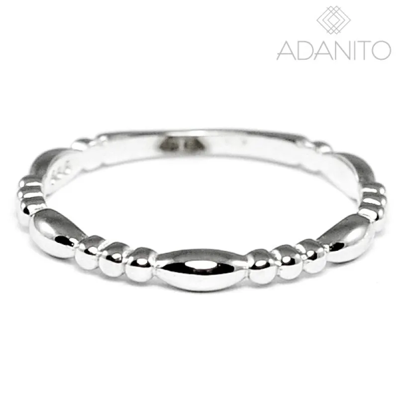 Zlatý prsteň z bieleho zlata ADANITO BRR1067S, 50, 1.32 g