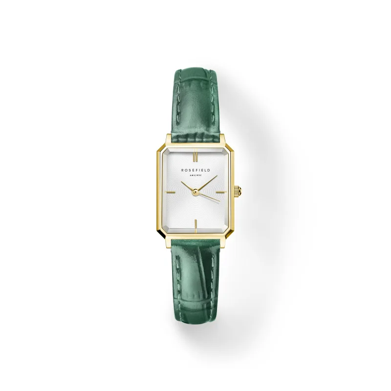 Dámske hodinky Rosefield Octagon XS Emerald Leather OWGLG-O86