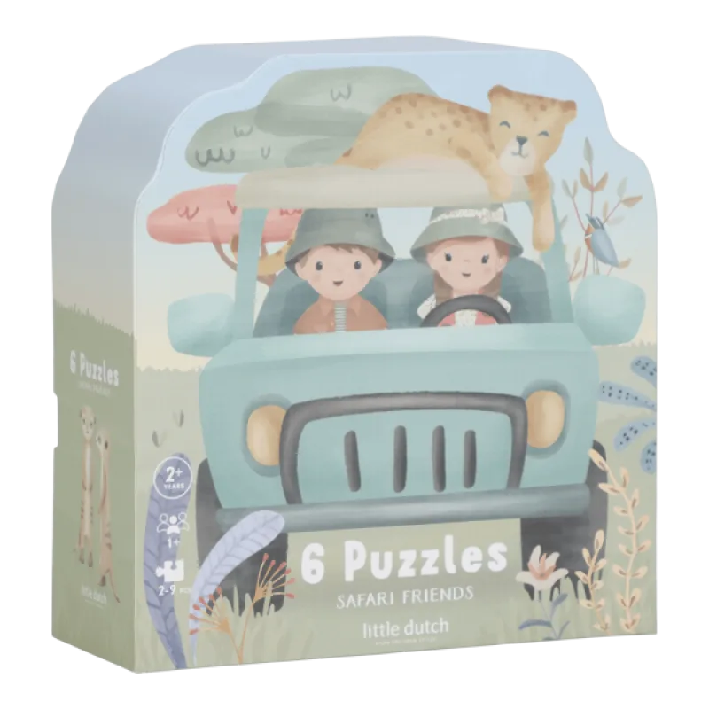Little Dutch Puzzle 6v1 Safari Friends