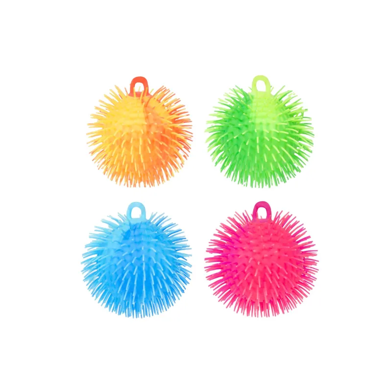 Teddies Loptička antistresový mačkací chlpatý silikón 15cm 4 farby