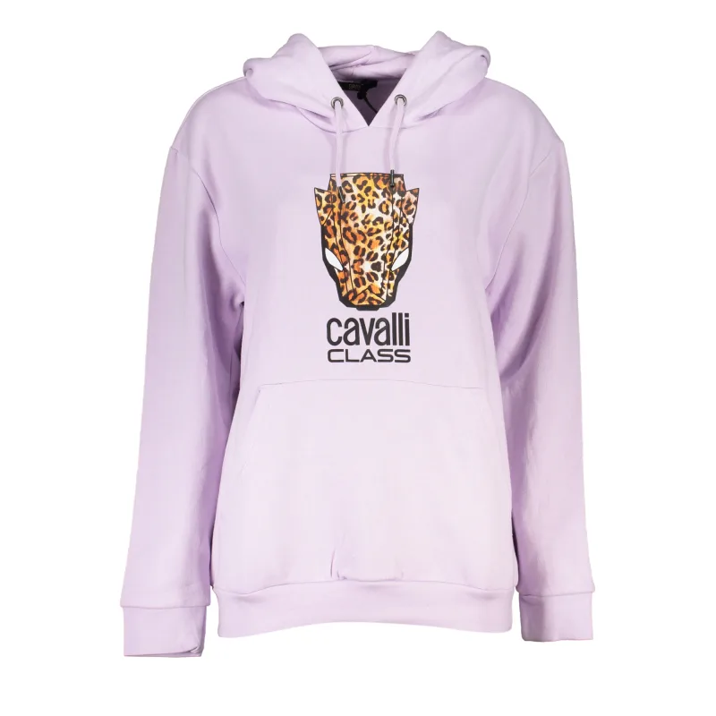 Dámska Mikina bez zipsu CAVALLI CLASS - Fialová Farba: Fialová, Veľkosť: XL